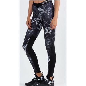 Nike Pro Cool B/W Floral Tight